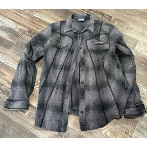 COLUMBIA HOLLY HIDEAWAY FLANNEL SHIRT woman’s large